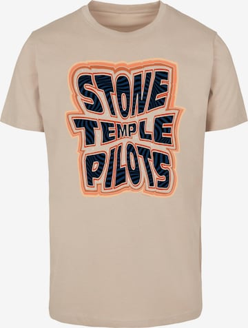 Merchcode Shirt 'Stone Temple Pilots' in Beige: voorkant