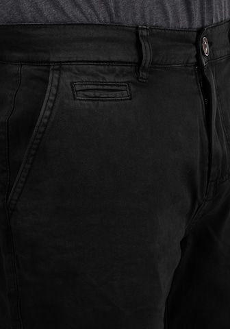 !Solid Regular Chino Pants 'Viseu' in Black
