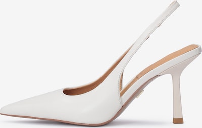 Kazar Slingpumps i offwhite, Produktvisning