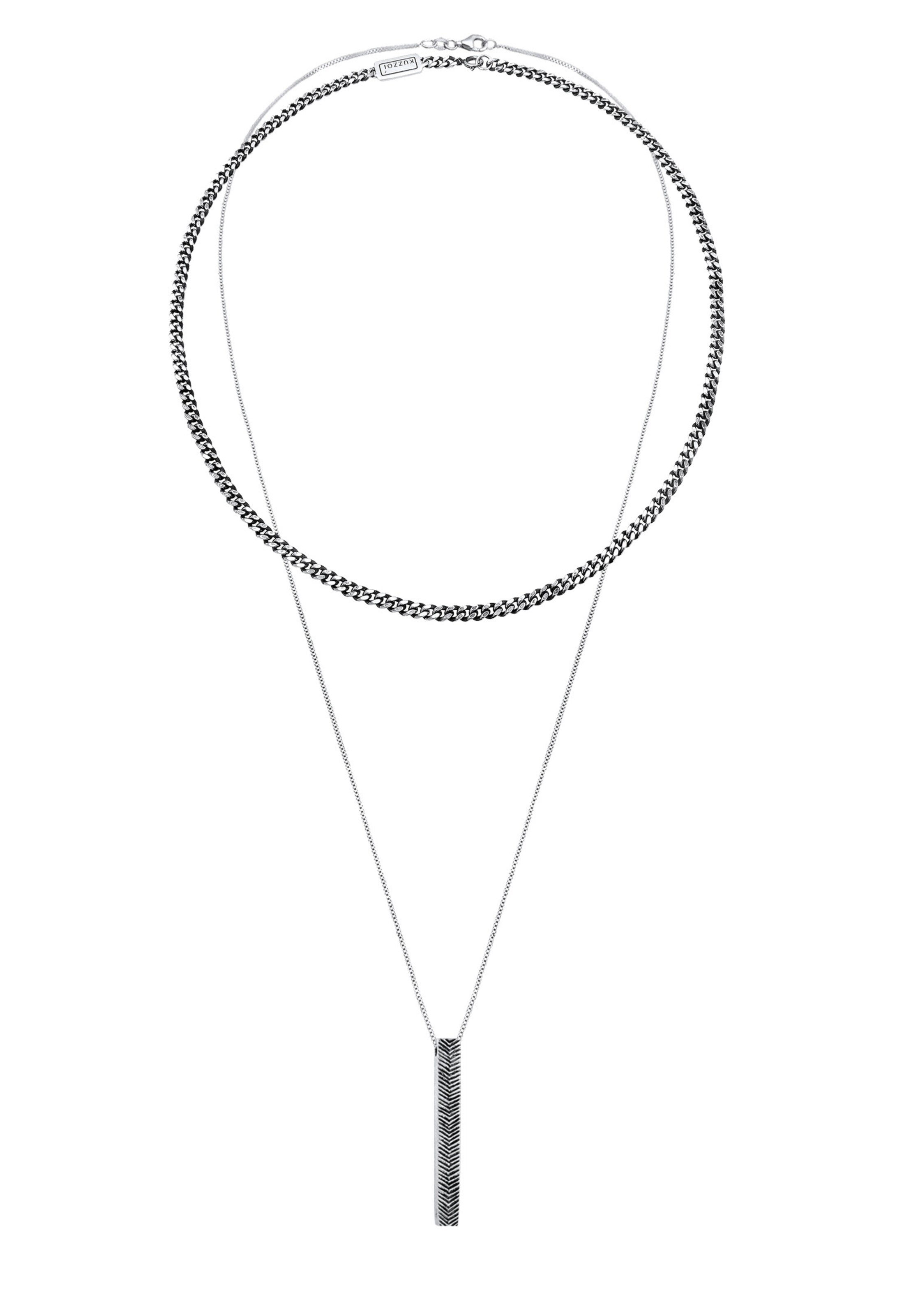 KUZZOI Ketting in Zilver: voorkant