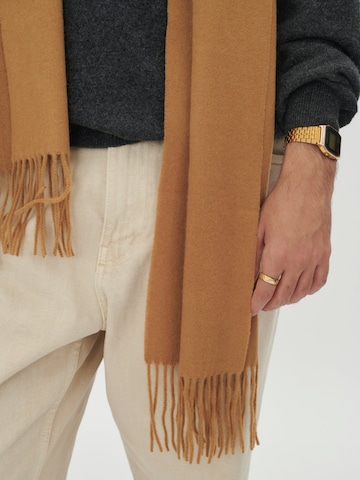 Écharpe 'Unisex Cashmere Fringed Scarf' GOBI Cashmere en beige