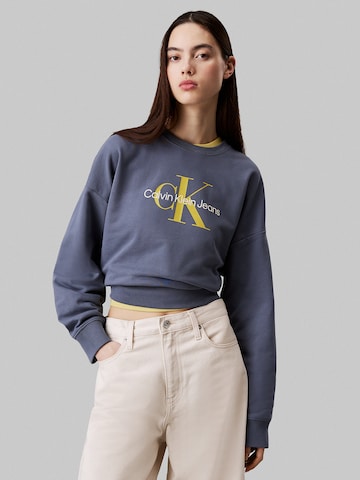 Calvin Klein Jeans Свитшот в Синий: спереди