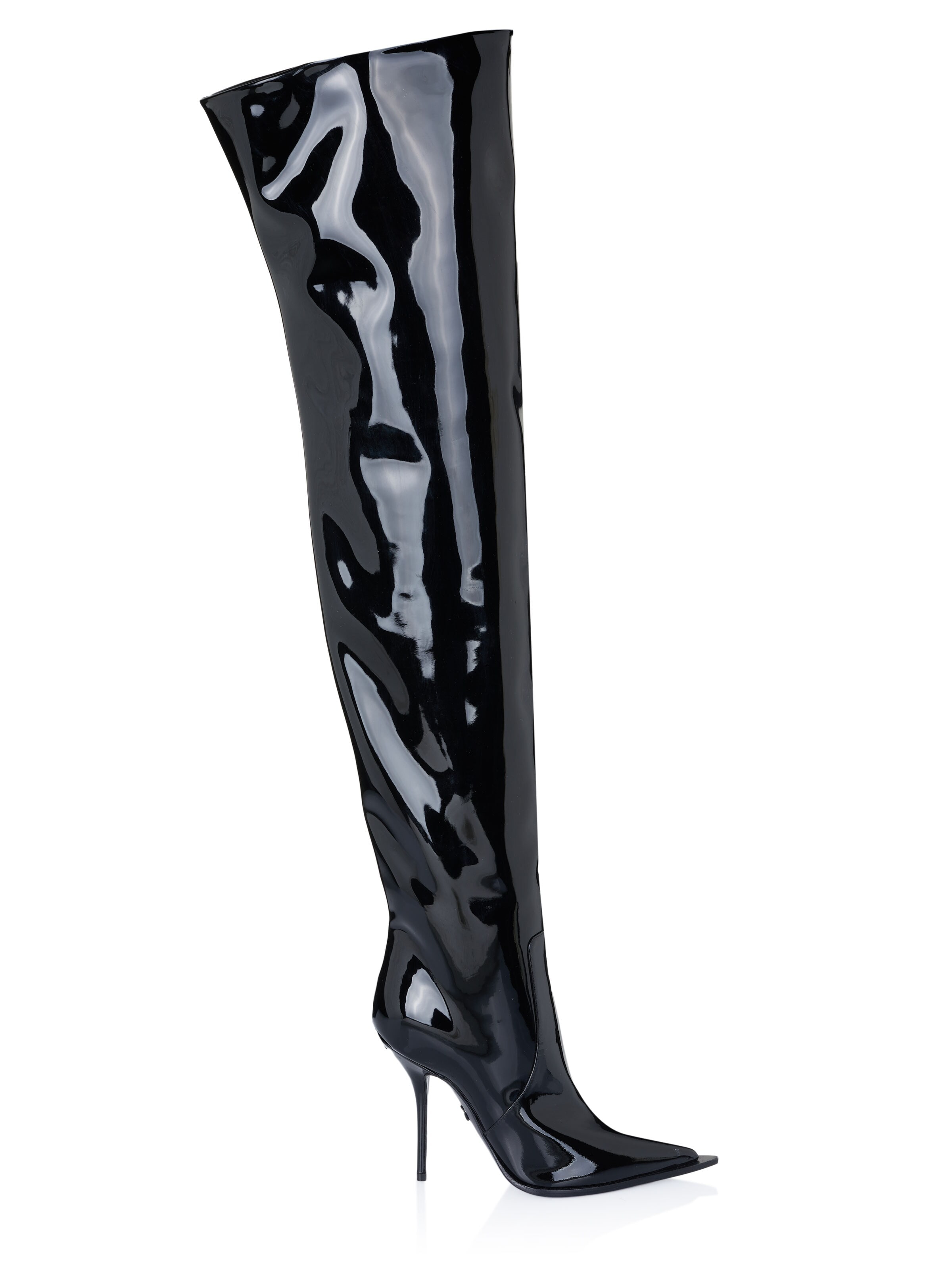 DOLCE & GABBANA Overknees 'Dolce & Gabbana Stiefel schwarz'‌‌‌‌‌‌‌‌ in Schwarz: Vorderseite