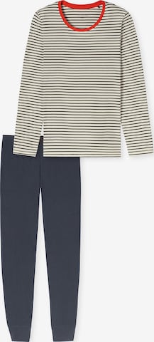 SCHIESSER - Pijama ' Casual Essentials ' en beige: frente