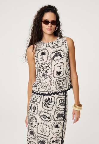 Fabienne Chapot Blouse in Wit: voorkant