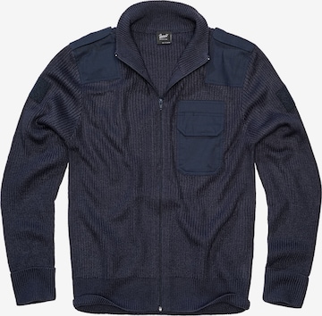 Brandit Strickjacke in Blau: Vorderseite