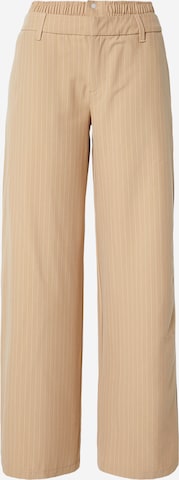 HUGOWide Leg/ Široke nogavice Hlače 'Hindani-1_B' - bež boja: prednji dio