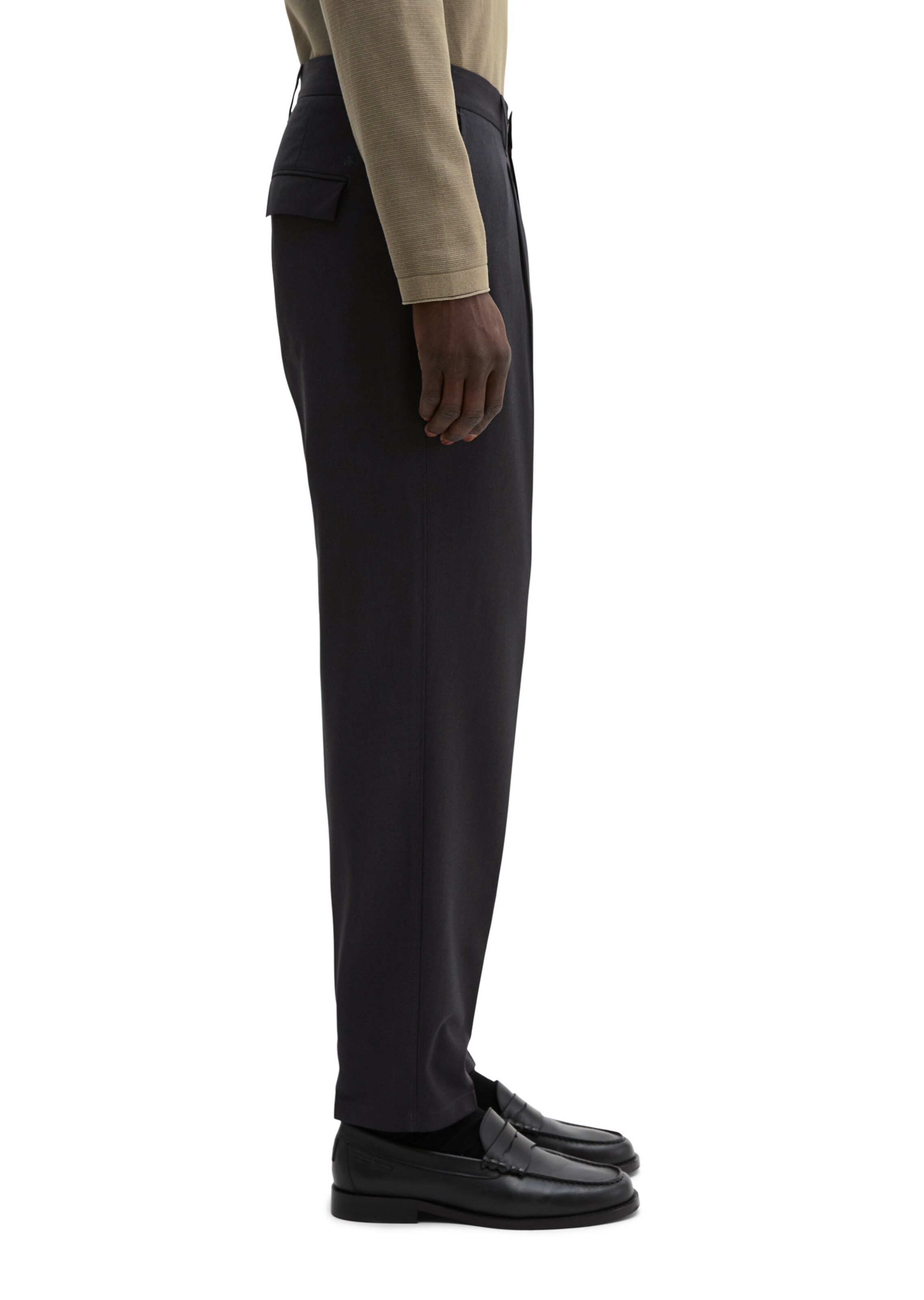 Marc O'Polo Loosefit Hose 'Belsbo' in Blau