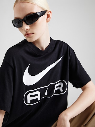 Nike Sportswear Υπερμέγεθες μπλουζάκι 'Air' σε μαύρο