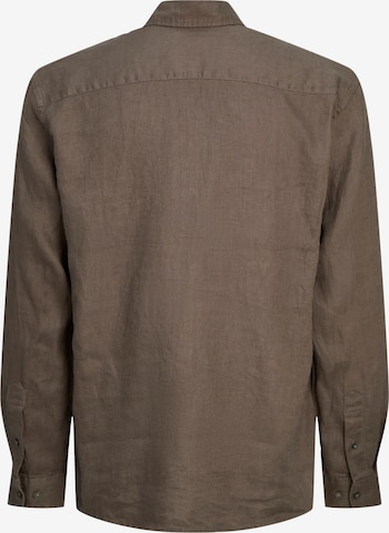 JACK & JONES Regular fit Button Up Shirt 'Lawrence' in Grey