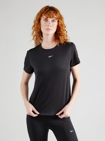 Reebok - Camisa funcionais em preto: frente