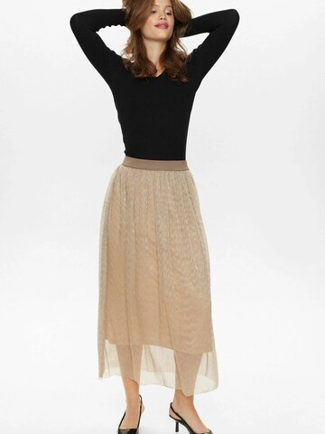 Jupe 'Sea' NÜMPH en beige : devant