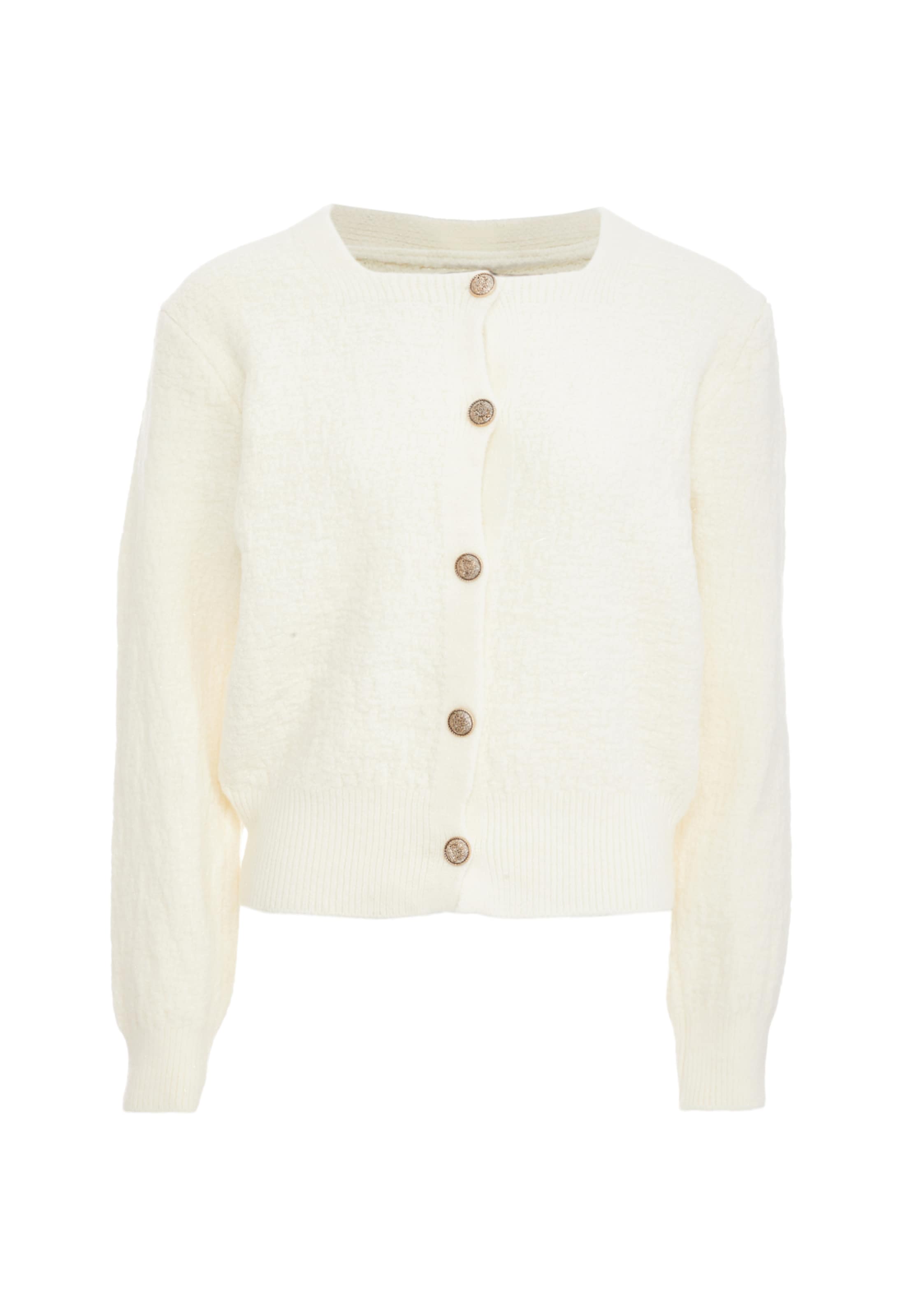 CARNEA Knit cardigan in White: front