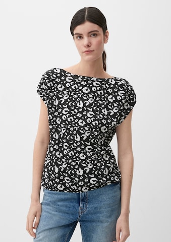 s.Oliver Shirt in Zwart: voorkant