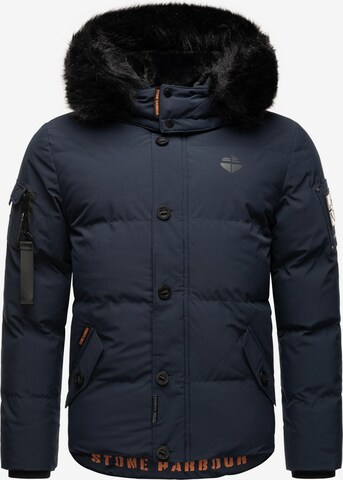 STONE HARBOUR Winterjacke 'Halvaar' in Blau: predná strana