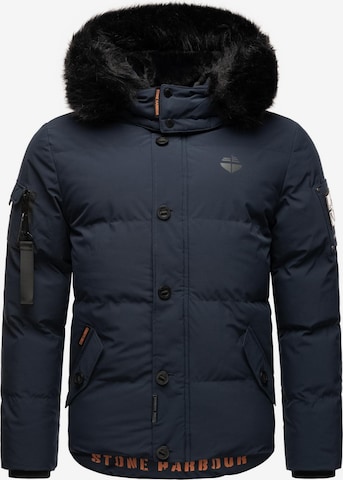 STONE HARBOUR Winter Jacket 'Halvaar' in Blue: front