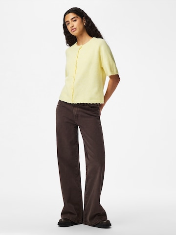 PIECES Kardigán 'PCRATH' - sárga