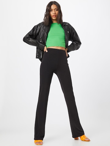 PIECES Flared Pants 'Apusa' in Black