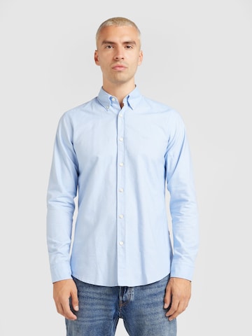 BOSS Regular fit Overhemd 'Rickert' in Blauw: voorkant