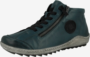REMONTE Lace-up bootie in Blue: front