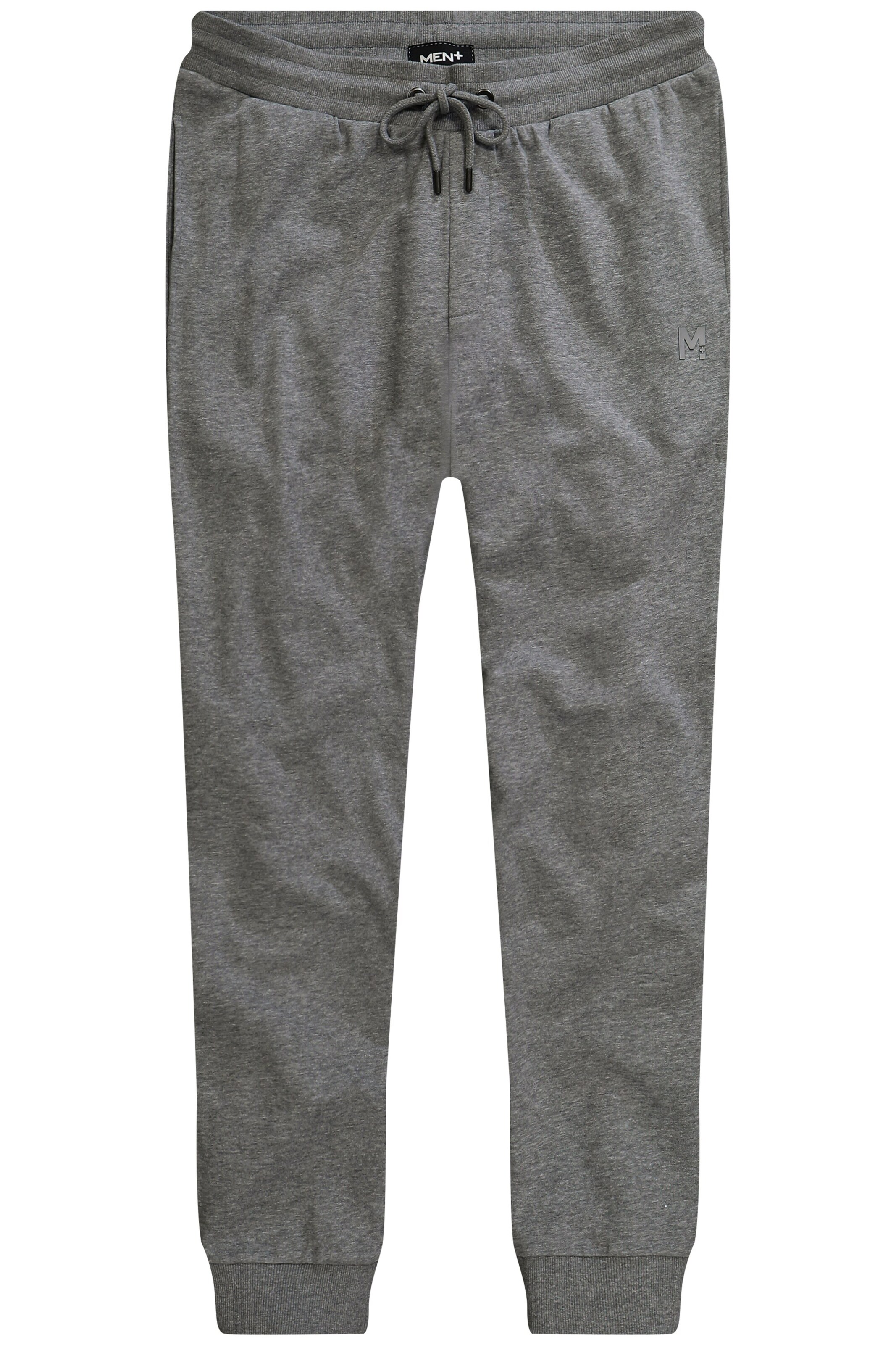 Men Plus Tapered Broek in Grijs: voorkant