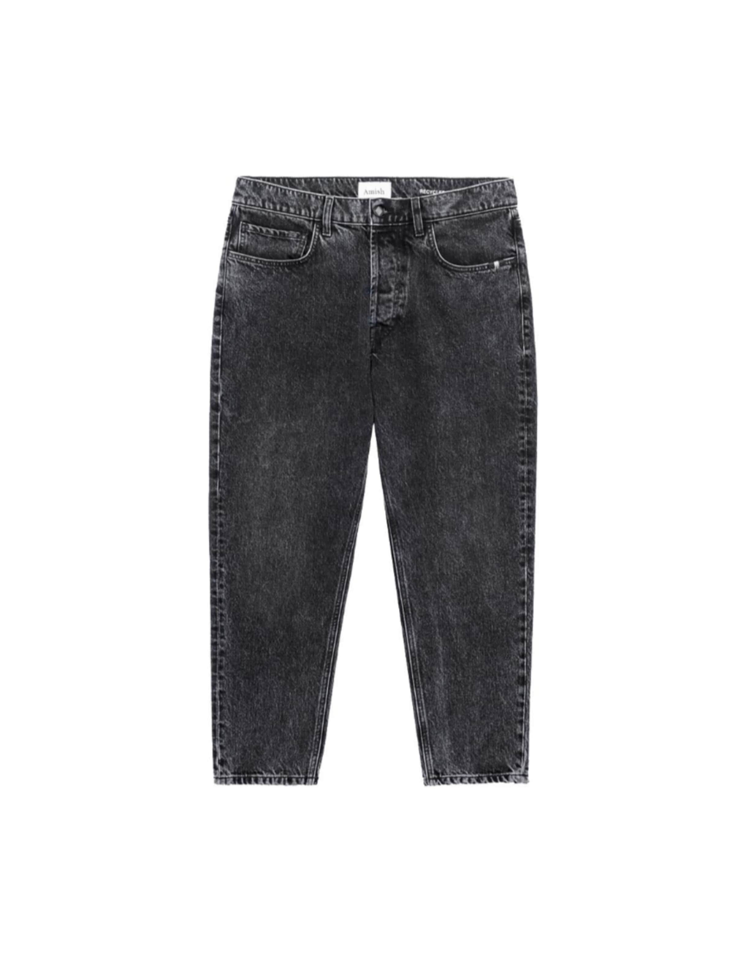 AMISH Regular Jeans in Black: front