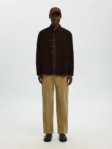 Regular fit Camicia 'SLHRegnoah' di SELECTED in marrone