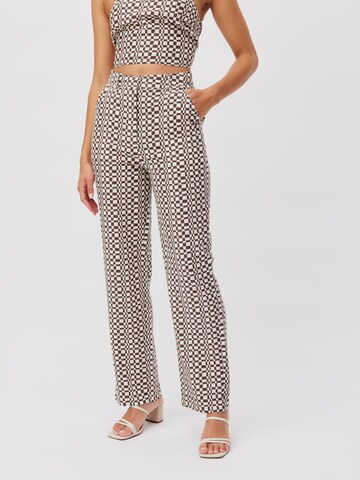 Wide Leg Pantalon 'Eske' LeGer by Lena Gercke en marron : devant