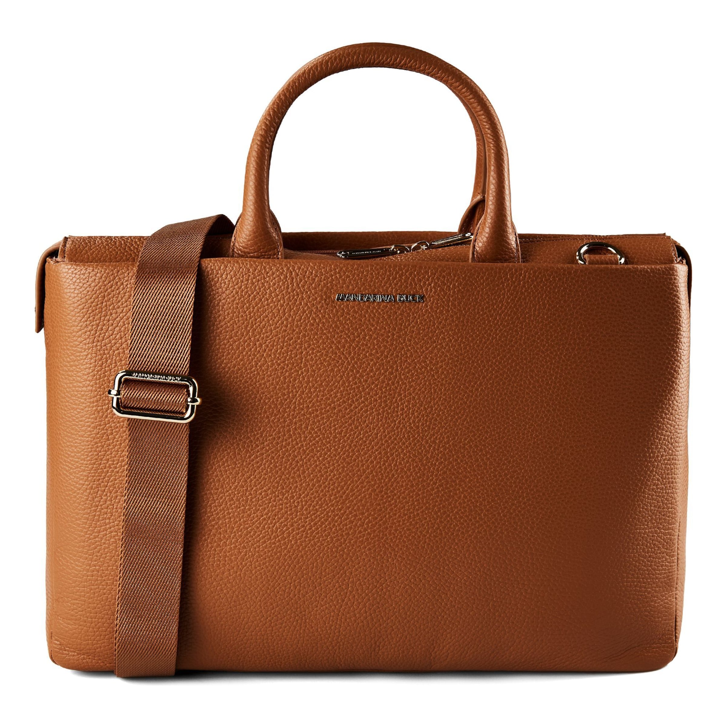 MANDARINA DUCK Handtas 'Mellow Urban' in Bruin: voorkant