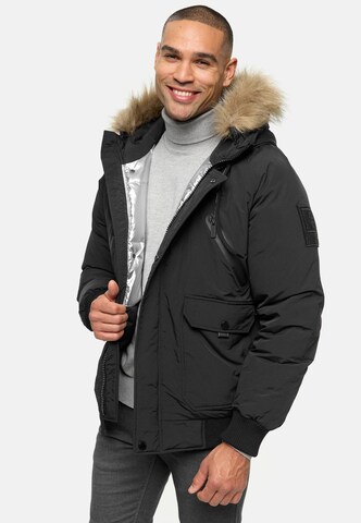 INDICODE JEANS Winter jacket ' Zakai ' in Black