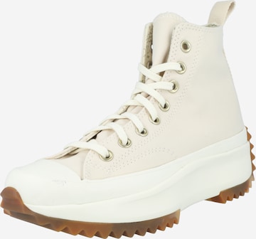 CONVERSE Hög sneaker 'Run Star Hike' i beige: framsida