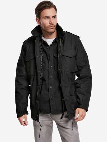 Brandit Between-season jacket in Black: front