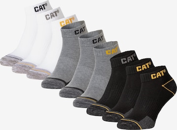 CATERPILLAR Enkelsokken 'CAT Enkelsokken Heren Work Sneakers 9-paar Korte Werksokken' in Grijs: voorkant