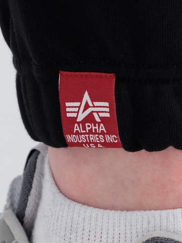 ALPHA INDUSTRIES Loosefit Hose in Schwarz