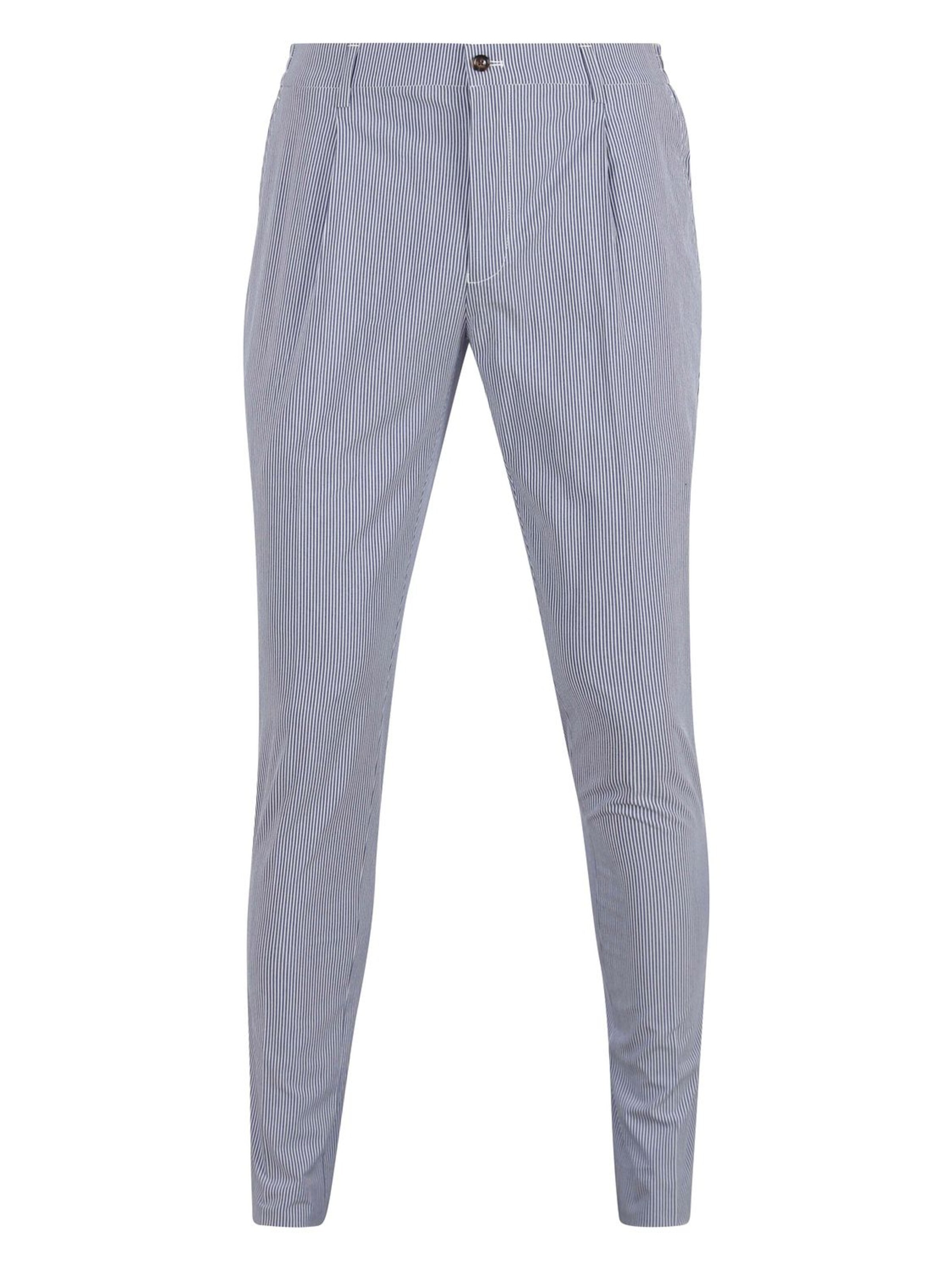 Suitable Slimfit Chino in Blauw: voorkant