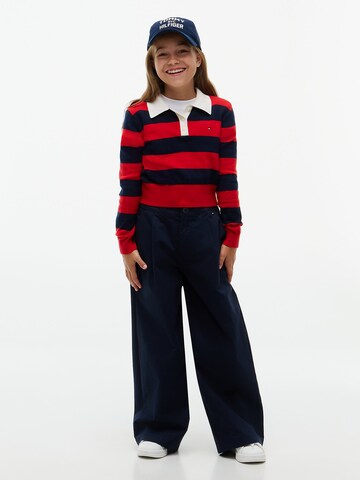TOMMY HILFIGER Wide Leg Hose 'Essential' in Blau