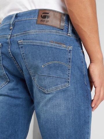 G-Star RAW Slimfit Jeans '3301' i blå