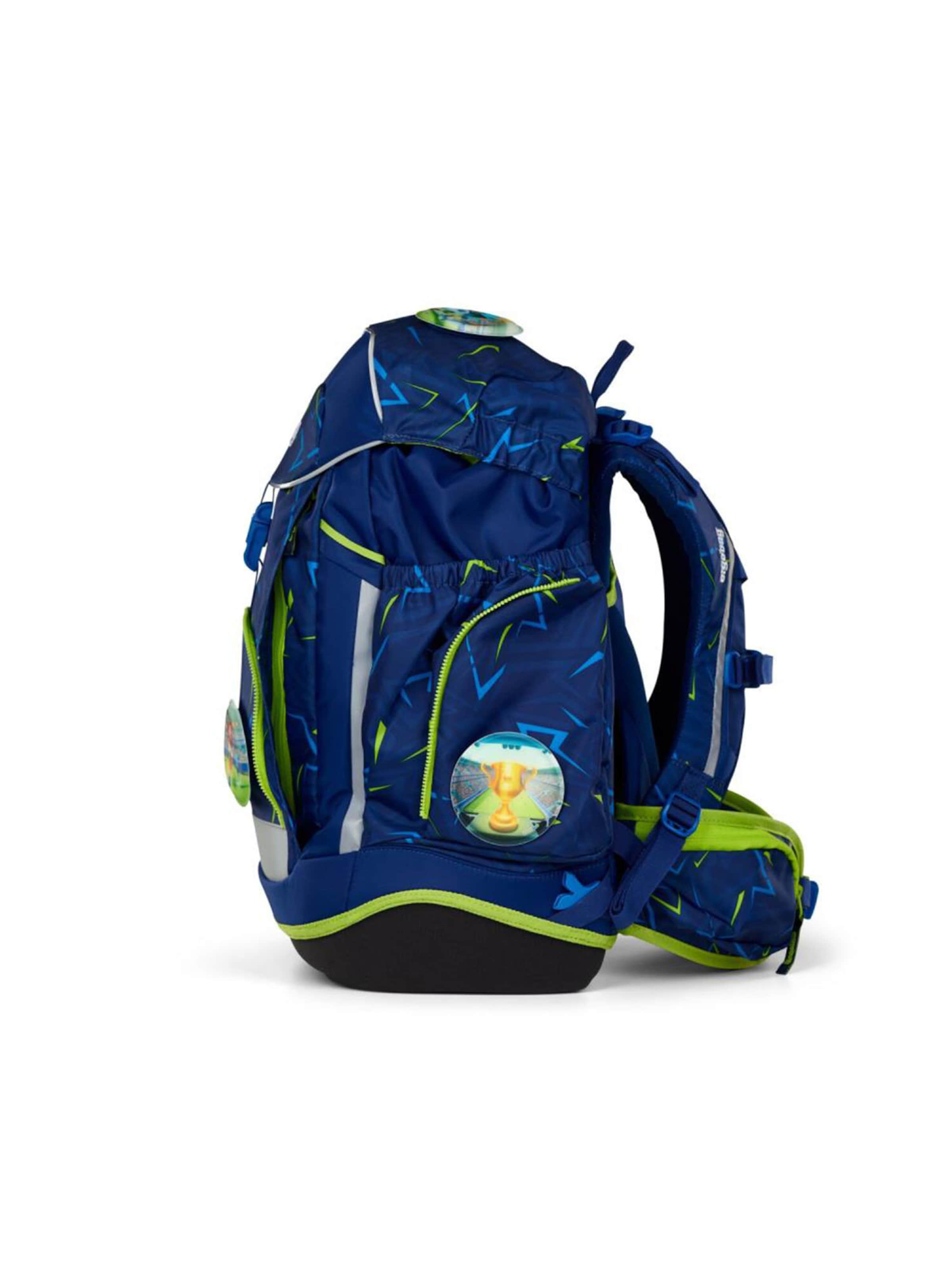 ergobag Backpack 'Maxi Schulrucksack Set 6tlg.' in Blue