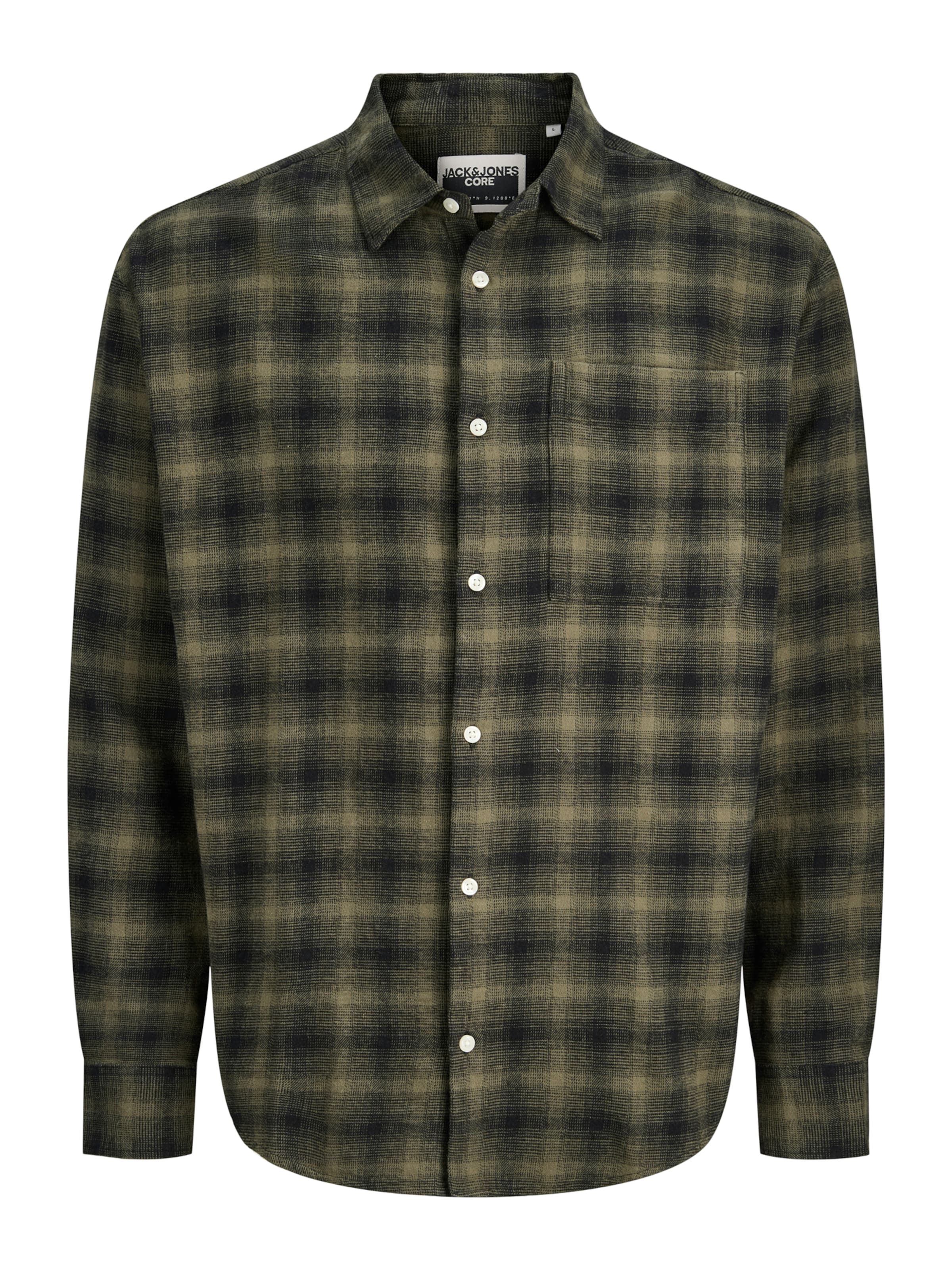 Jack & Jones Junior - Ajuste regular Camisa en verde: frente