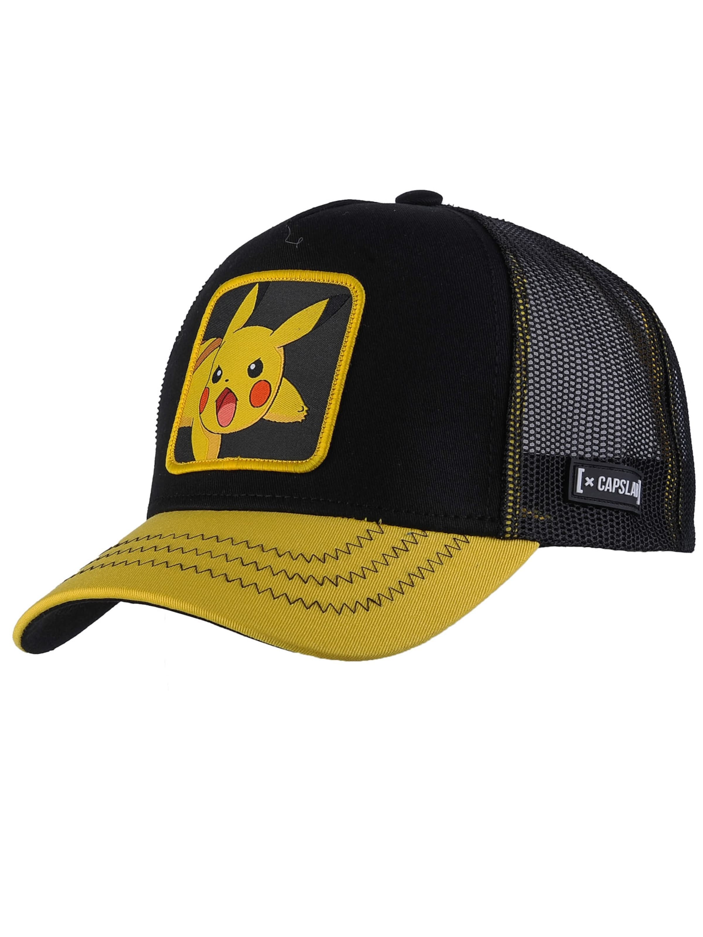 Capslab Cap 'Freegun Pokemon Pikachu' in Black: front