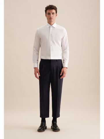 SEIDENSTICKER Slim fit Zakelijk overhemd 'Smart Essentials' in Wit