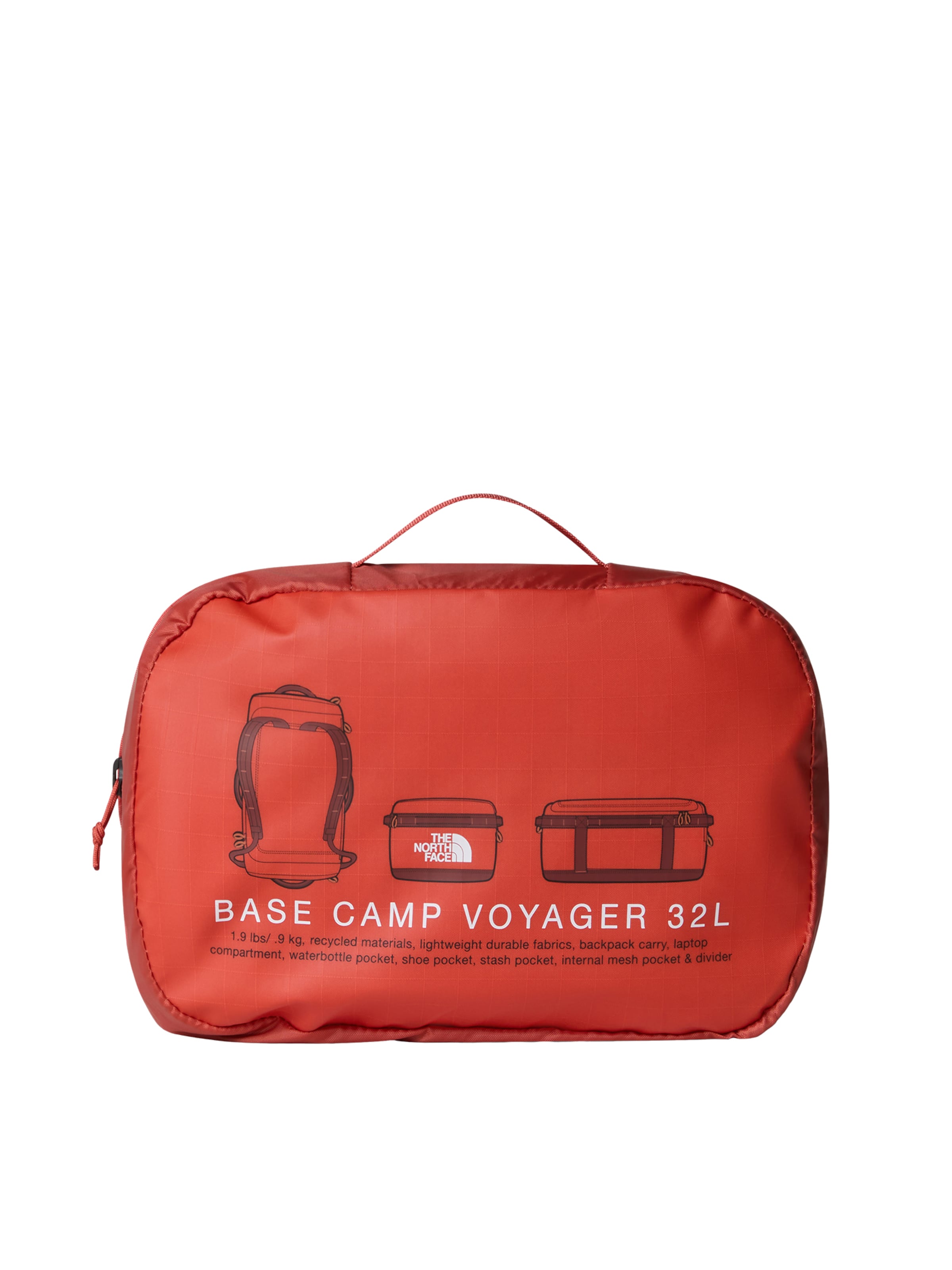 THE NORTH FACE Дорожная сумка 'Base Camp Voyager' в Красный