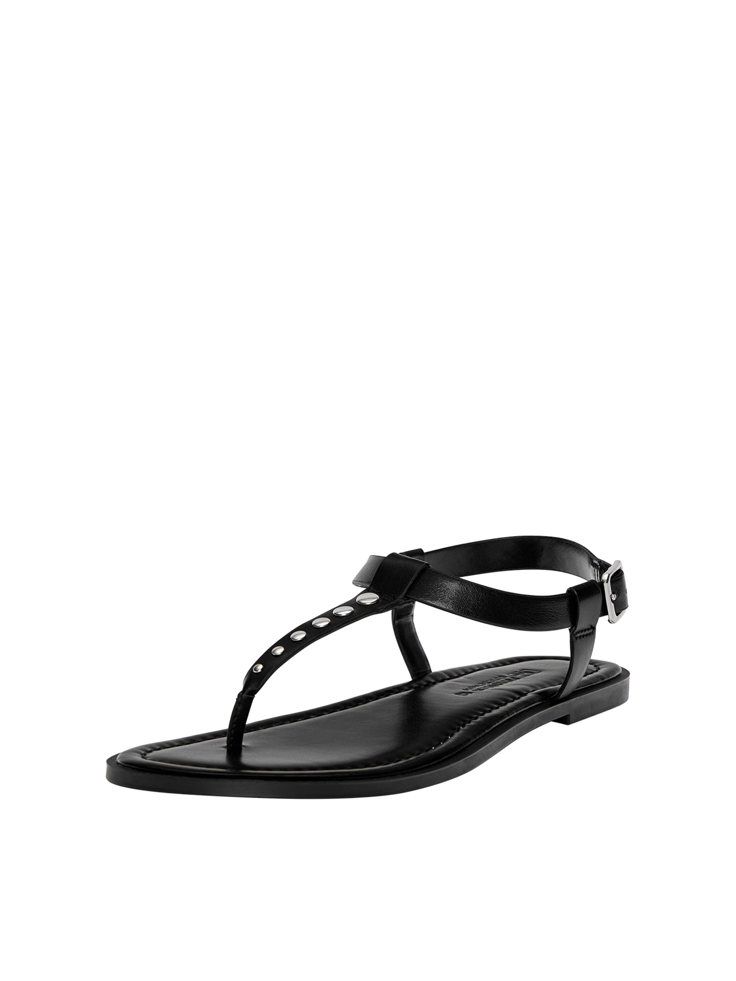 Pull&Bear Žabky – černá: přední strana