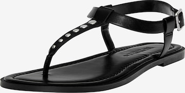 Pull&Bear Varvastossut värissä musta: etupuoli