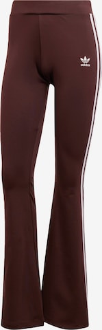 évasé Leggings ADIDAS ORIGINALS en marron : devant