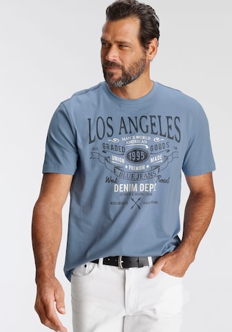 Man's World Shirt in Blue: front