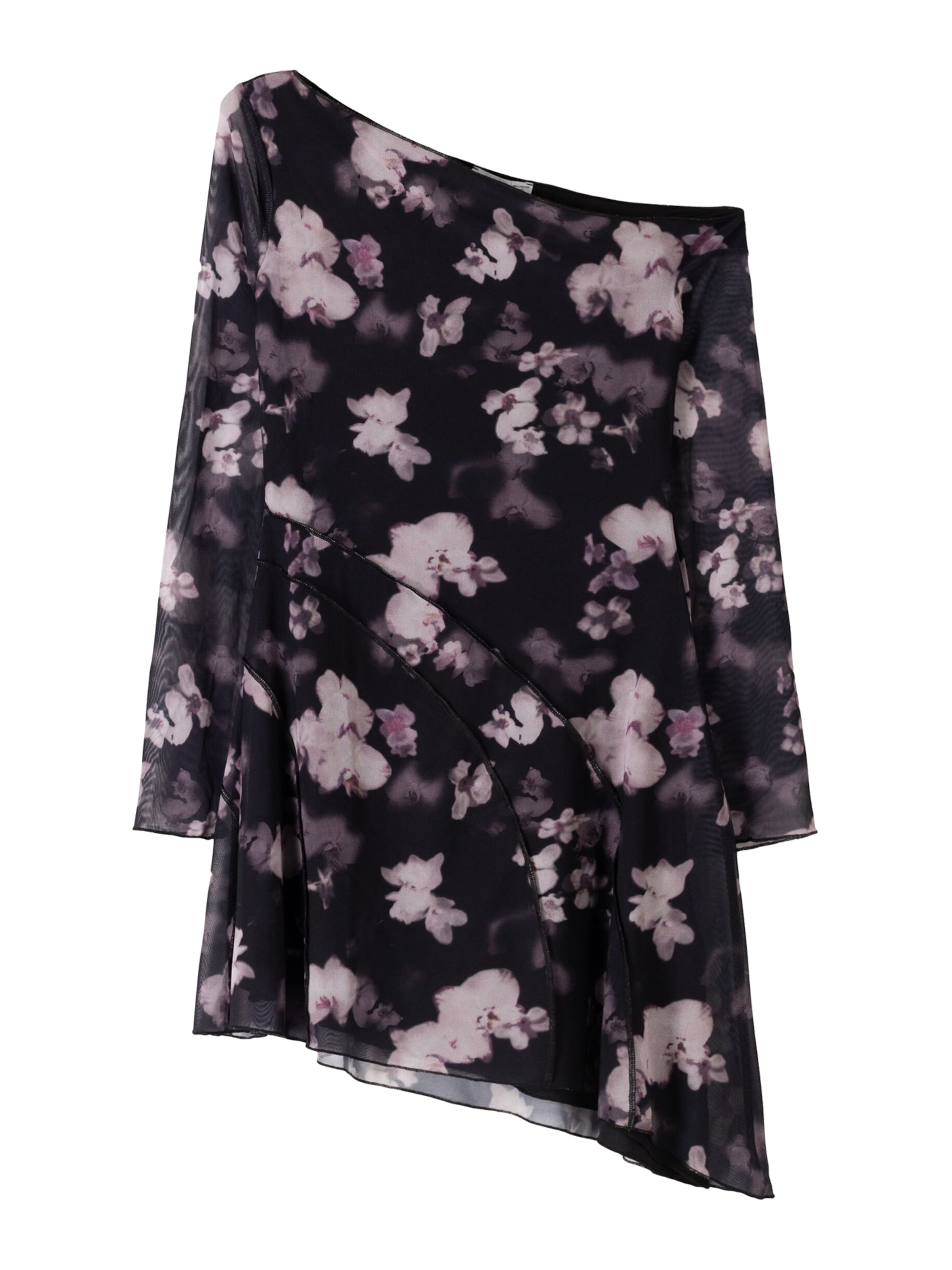 Bershka Рокля в сиво: отпред