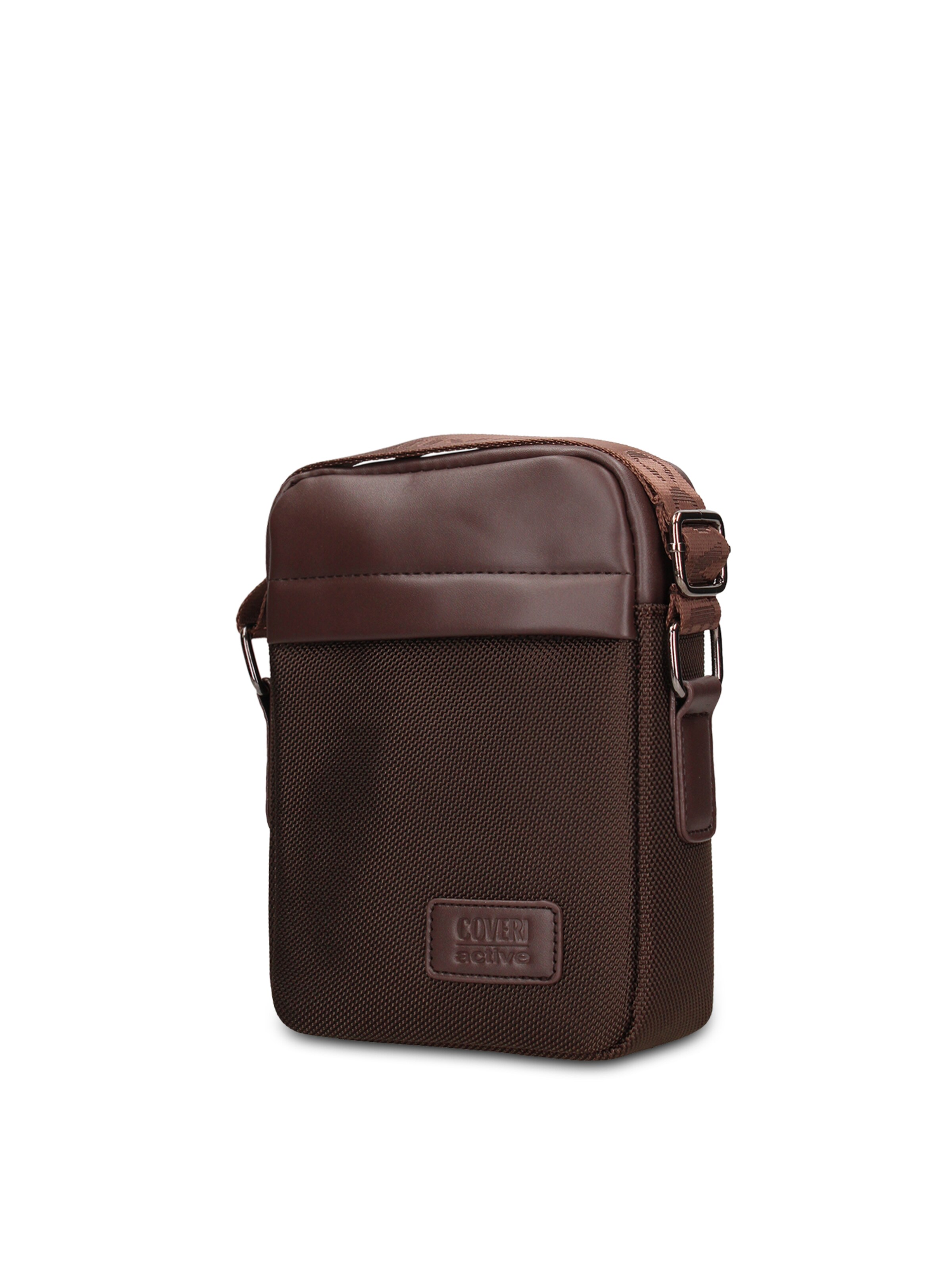 Borsa a tracolla 'Borsa a Tracolla Uomo Vegan Leather con Zip' di Coveri Collection in marrone