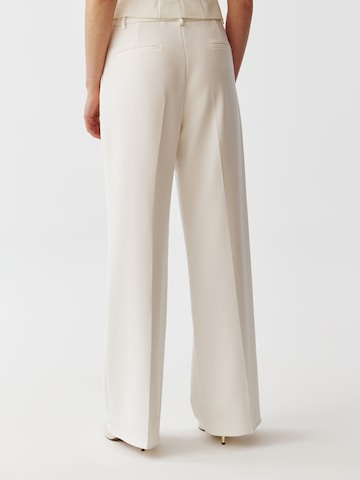 TATUUM Regular Pleat-front trousers 'Zariana' in White