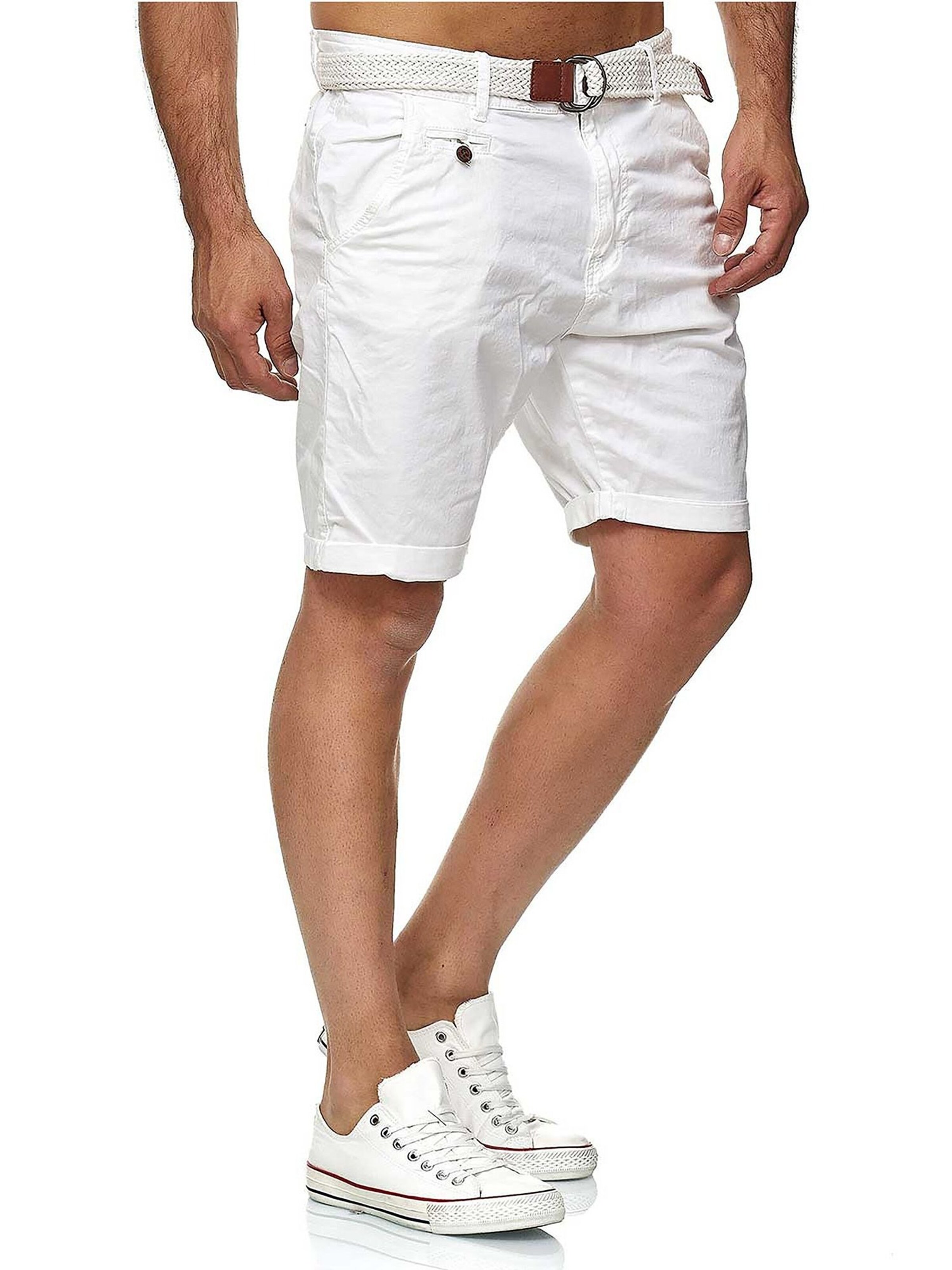 INDICODE Regular Hose 'Indicode Conor'‌‌‌‌‌‌‌ in Weiß